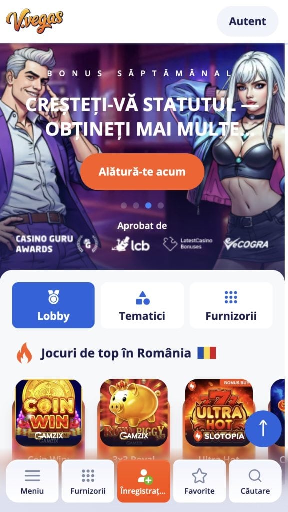 Accesează platforma cazinoului