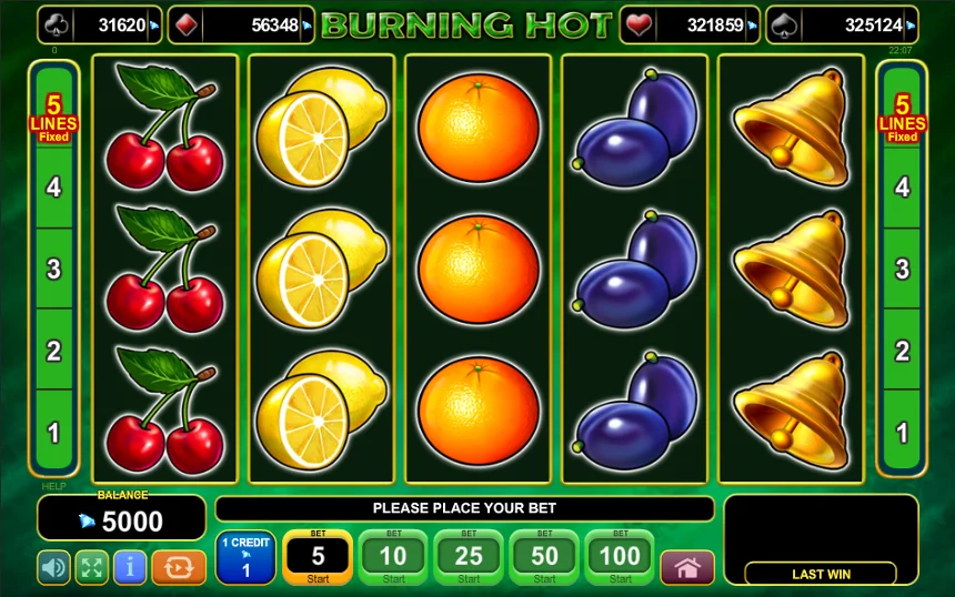Joacă gratis Burning Hot
