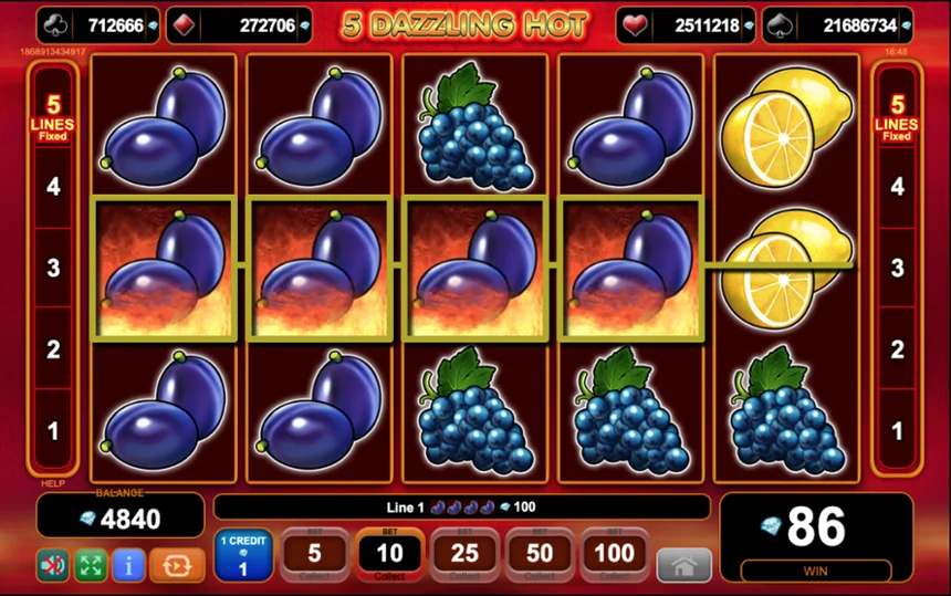 Joacă gratis 5 Dazzling Hot