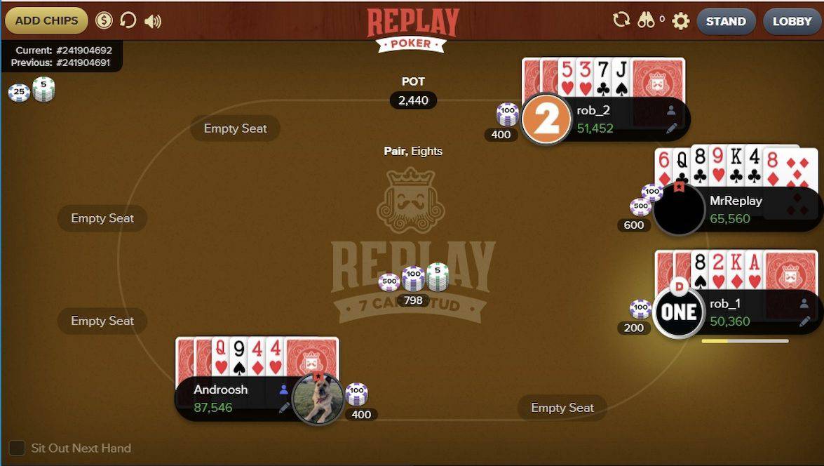 Seven Card Stud Poker