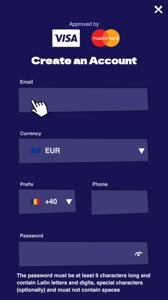 Completează adresa de email