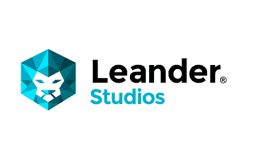 Leander Games logo