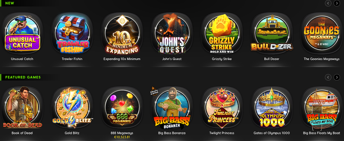 888 Casino sloturi