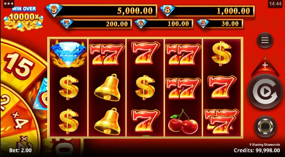 Joacă gratis 9 Blazing Diamonds