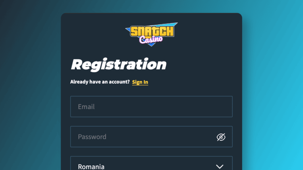 Apasă butonul „ Create Account”