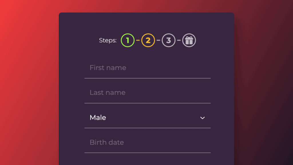 Introdu datele de identificare personală