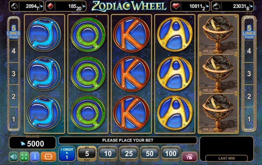 Joacă gratis Zodiac Wheel
