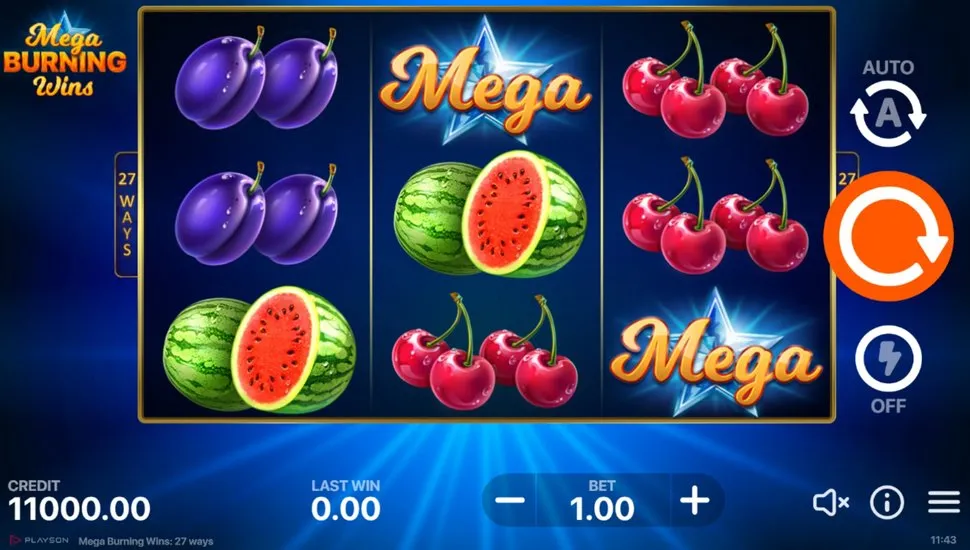 Joacă gratis Mega Burning Wins 27 ways