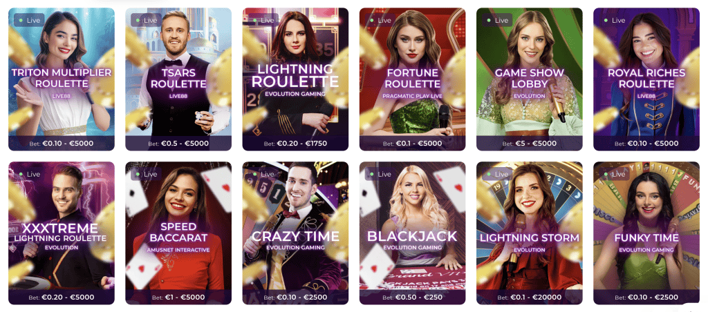 Tsars Casino - Live Casino