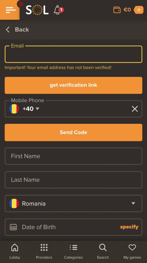 Completează-ți profilul de jucător